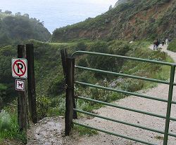 Highway 1 at Partington Canyon Trail