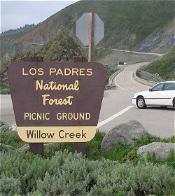 Highway 1 at Willow Creek Vista Point