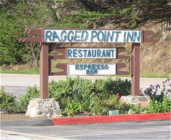 Highway 1 at Ragged Point Inn vicinity