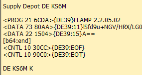 fldigi's receipt of blocks 11 and 15
