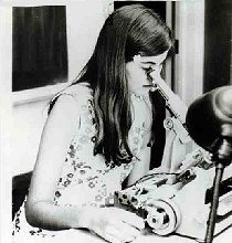 Kim measuring a plate